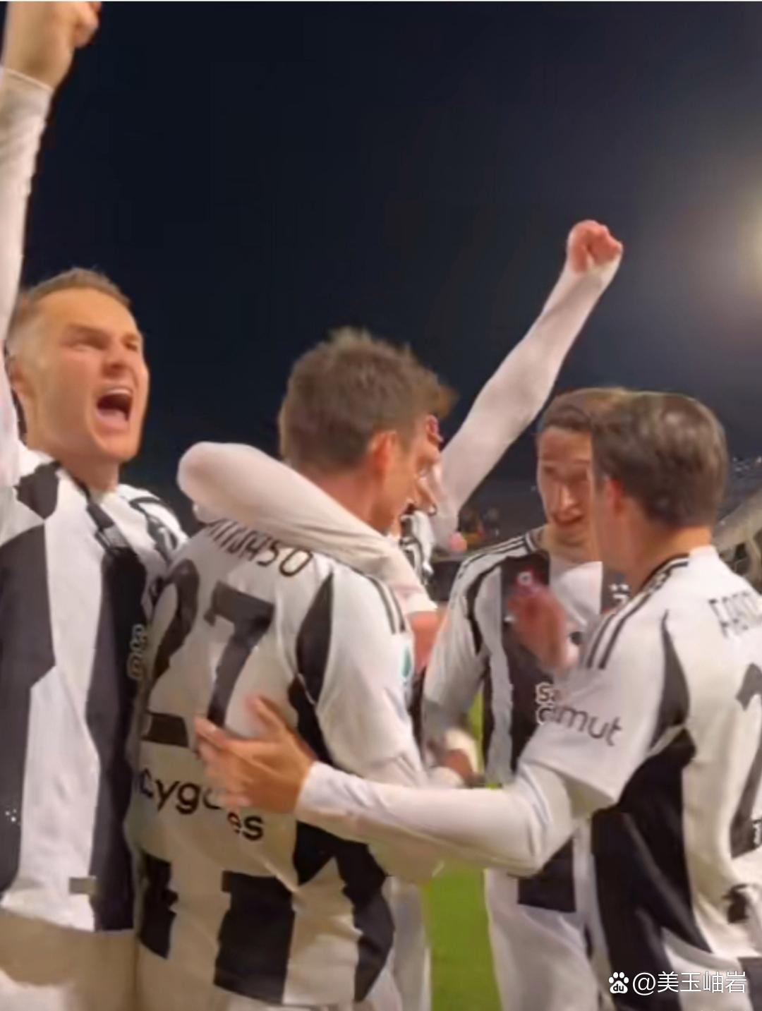 意甲赛场上出现了一次技惊四座的进球